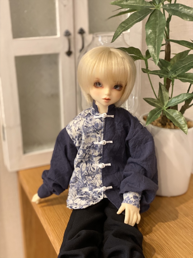 【青花紺】チャイナシャツセット（MDD/SDM）