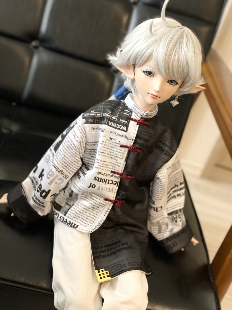 （赤）アシメチャイナシャツ【DDS】