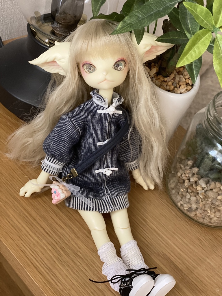 （ピンクタルト）デニム風チュニックチャイナ【ミスキティ】