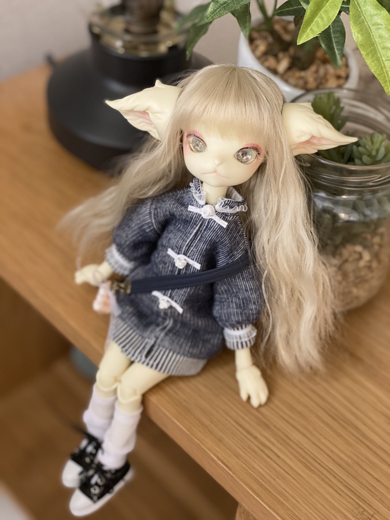 （ピンクタルト）デニム風チュニックチャイナ【ミスキティ】