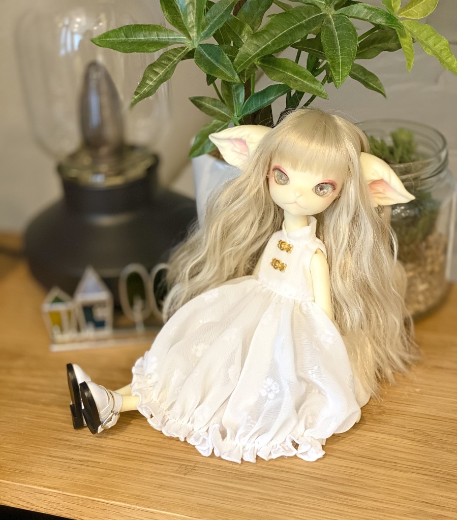 【白花】ふんわりチャイナワンピ【ミスキティ】