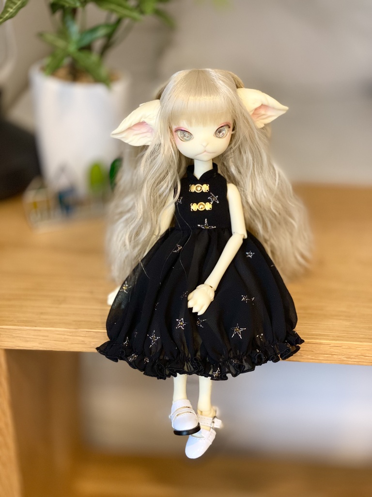 【黒星②】ふんわりチャイナワンピ【ミスキティ】