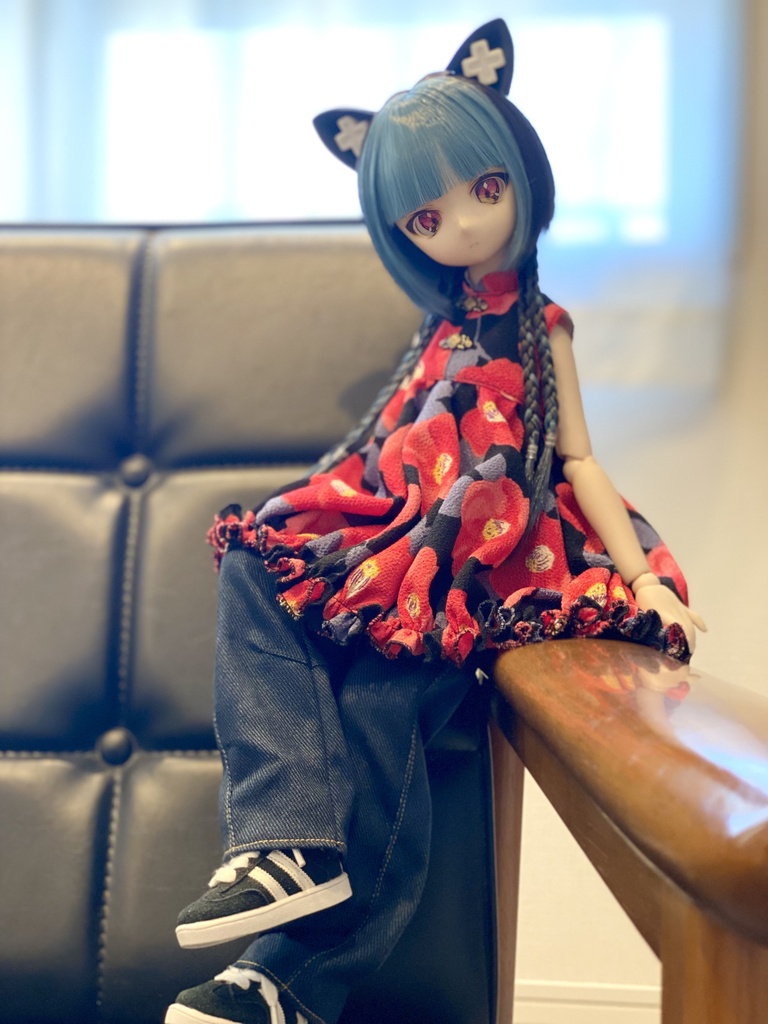 【椿①】チャイナチュニックセット【MDD/SDM】