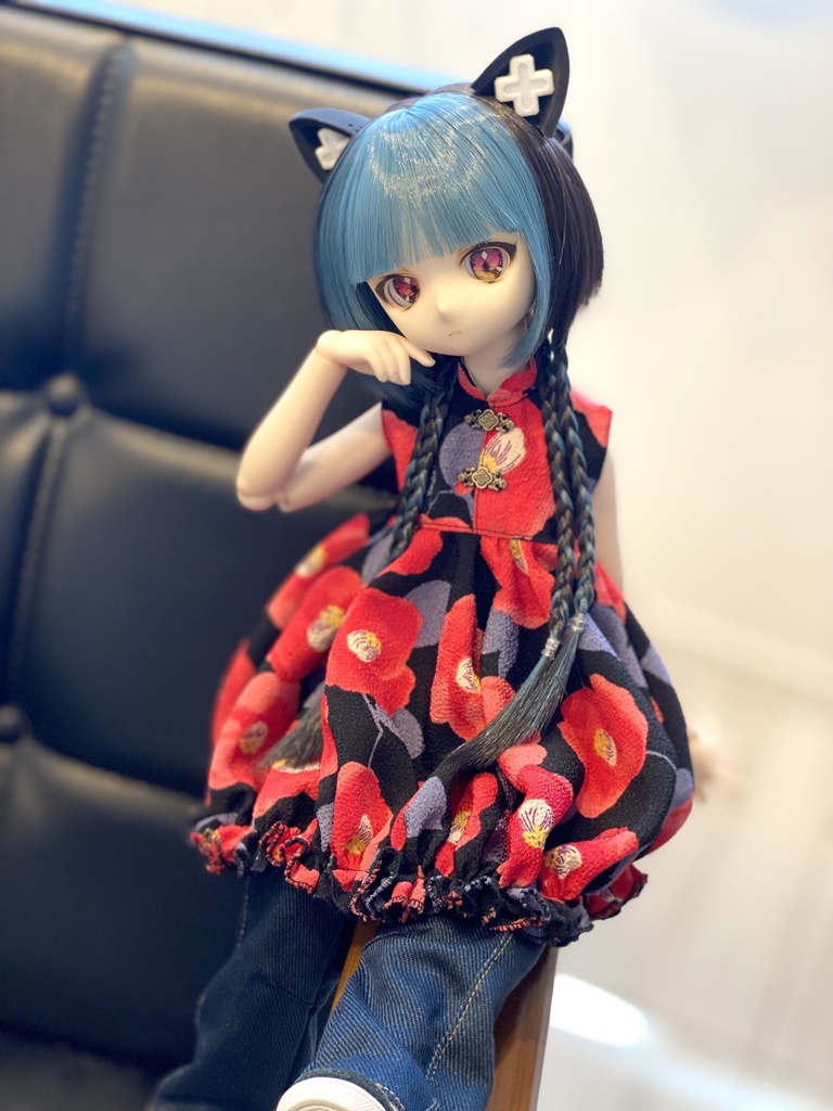 【椿②】チャイナチュニックセット【MDD/SDM】