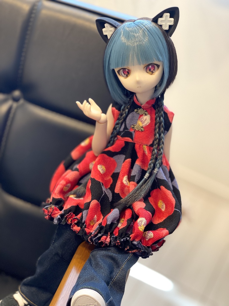 【椿②】チャイナチュニックセット【MDD/SDM】