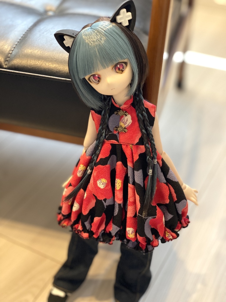 【椿②】チャイナチュニックセット【MDD/SDM】