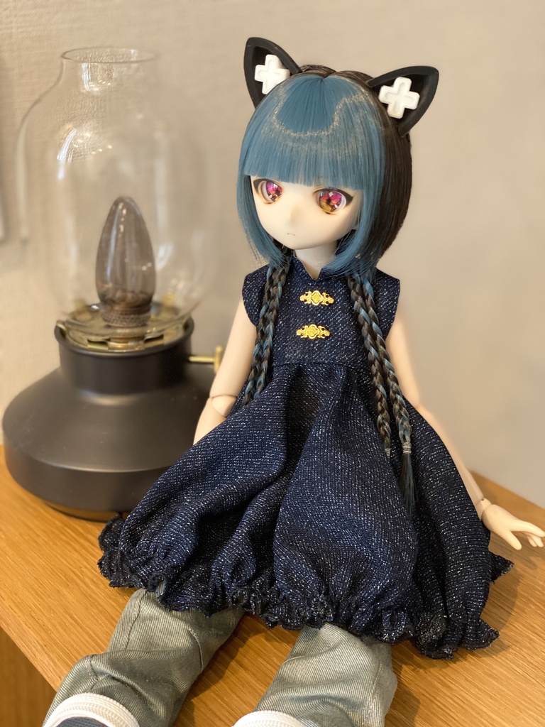 【紺】チャイナチュニックセット【MDD/SDM】