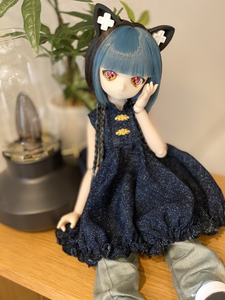 【紺】チャイナチュニックセット【MDD/SDM】
