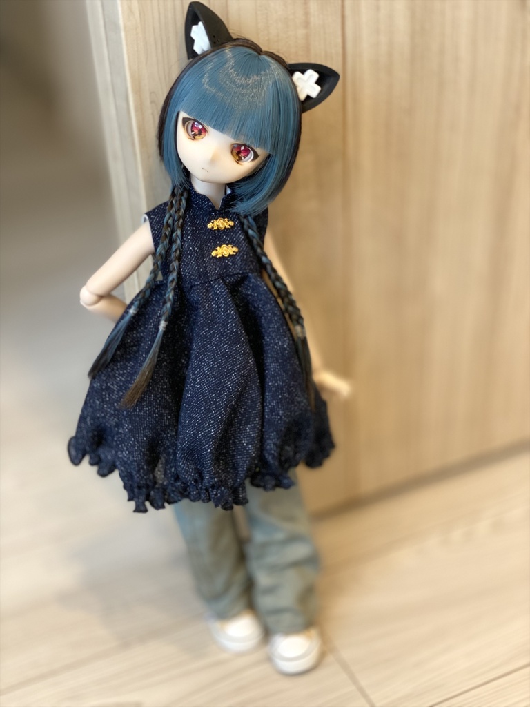 【紺】チャイナチュニックセット【MDD/SDM】