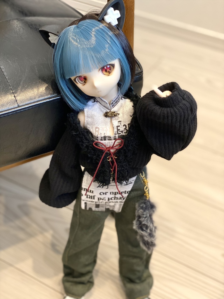【英字左】肩だしニットセット【MDD/SDM】