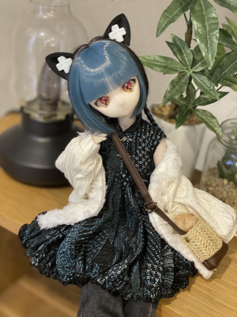 【青和柄】チャイナチュニックセット【MDD/SDM】