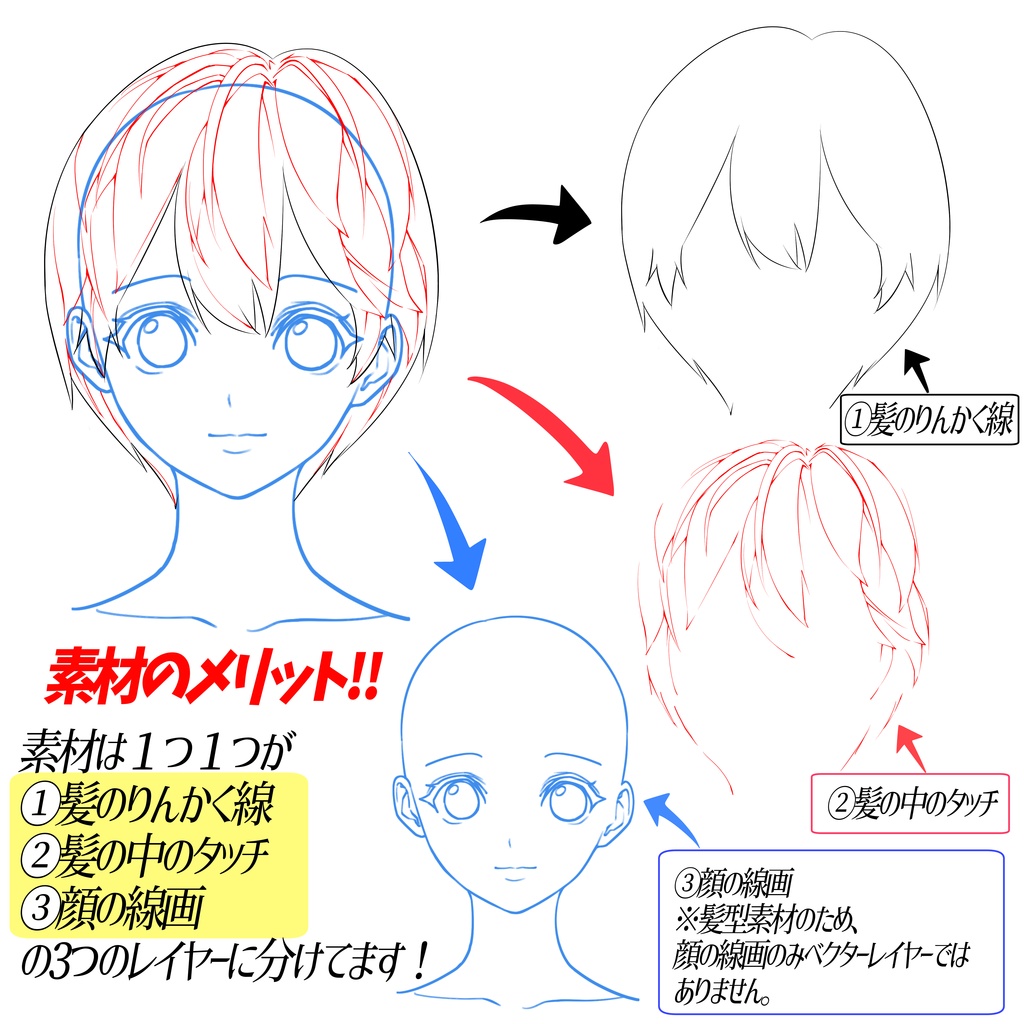 【この商品は現在メンテナンス中です。】男性の髪型アングル