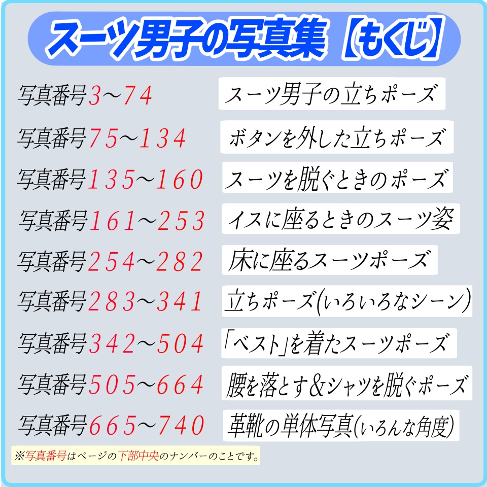 【商用利用OK】スーツ男子のポーズ写真素材集「全738構図」