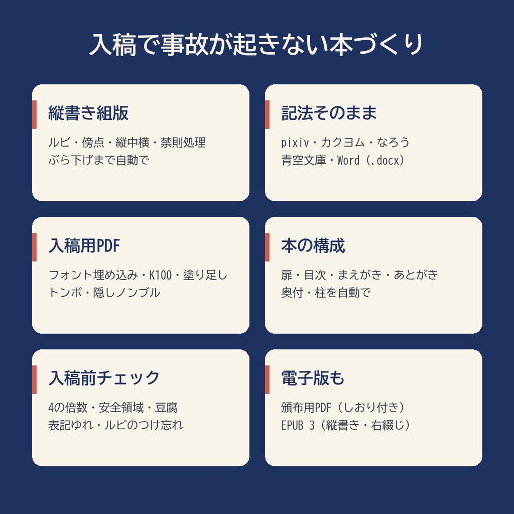 栞組(しおりぐみ)|テキストを入れるだけで入稿できる縦書き小説PDF作成ソフト【Windows】