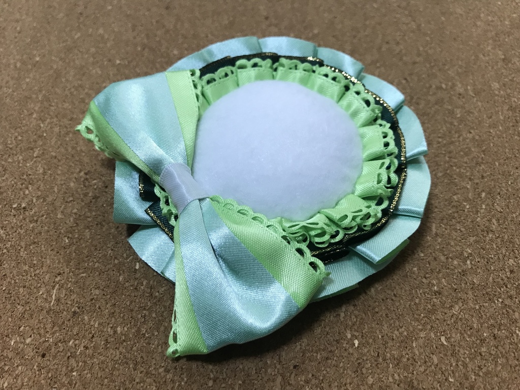 【13】57㎜ロゼット ミントグリーン