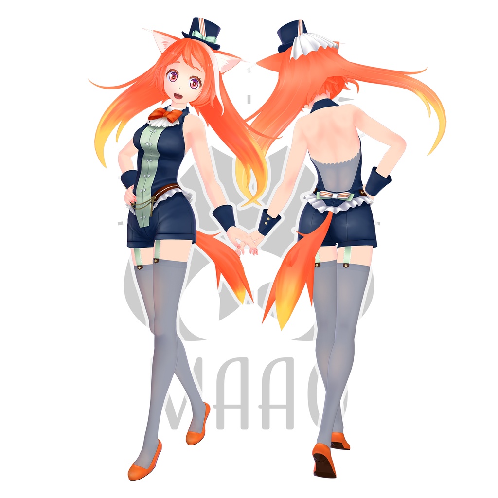 【オリジナル3Dモデル】マァオ・ナウ・ニャウ(V2) #Hellomaao