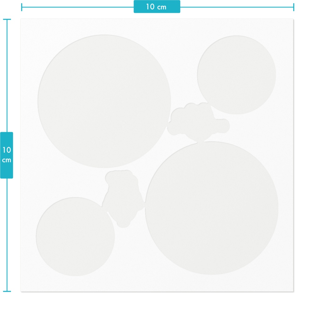 しろいくま座団ロゴマークステッカー(ちいさい)