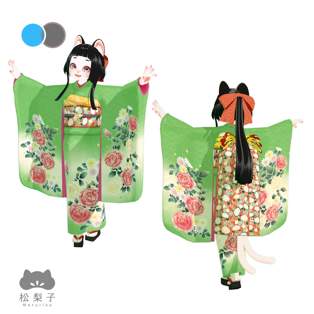 (PC/Quest)松梨子(Maturiko/まつりこ)オリジナル3Dモデル #松梨子