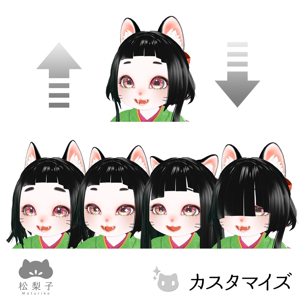 (PC/Quest)松梨子(Maturiko/まつりこ)オリジナル3Dモデル #松梨子