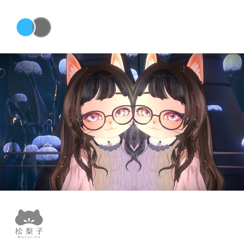 (PC/Quest)松梨子(Maturiko/まつりこ)【もちふぃった~対応】オリジナル3Dモデル #松梨子