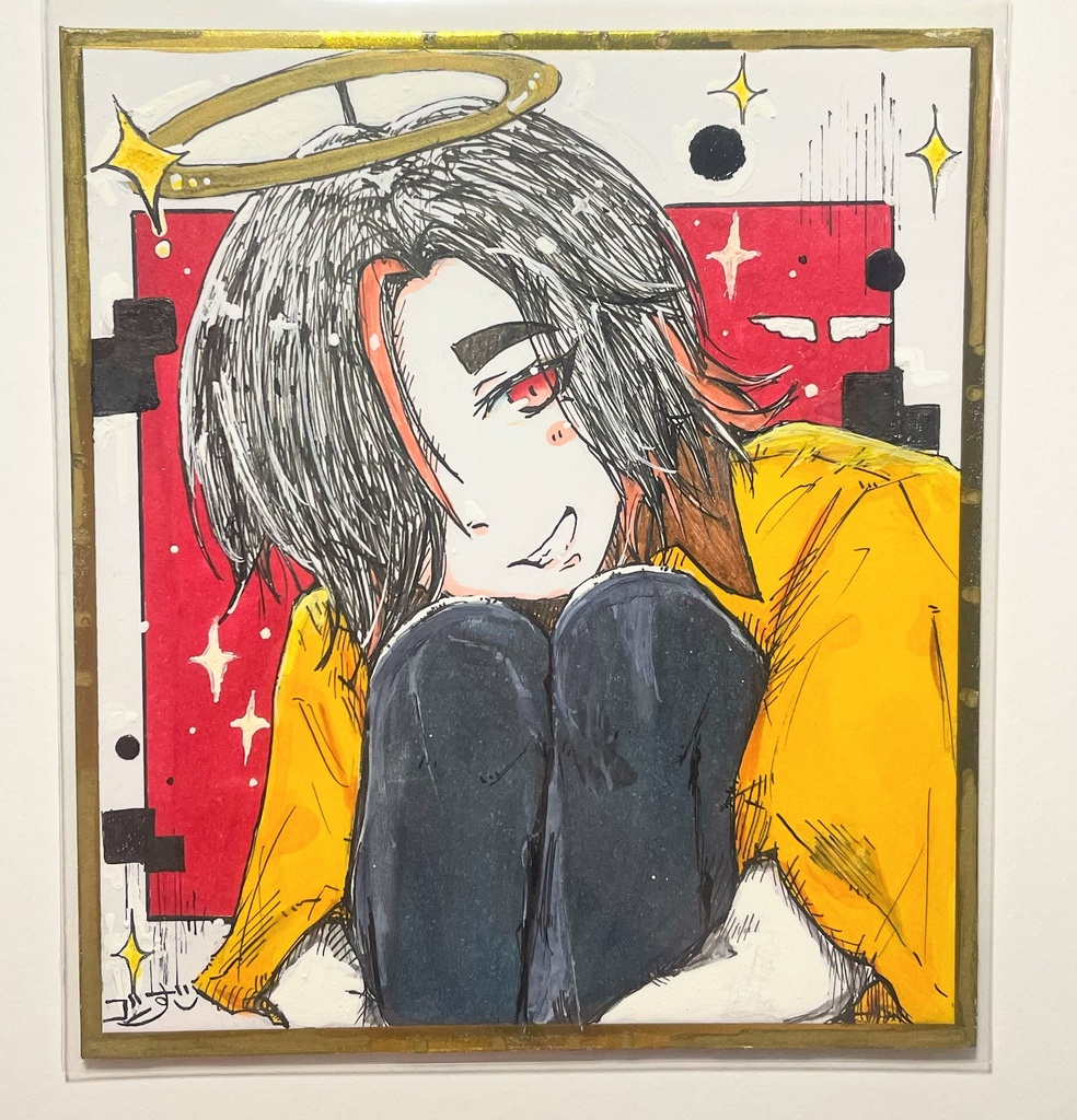 【創作】カラー色紙イラスト