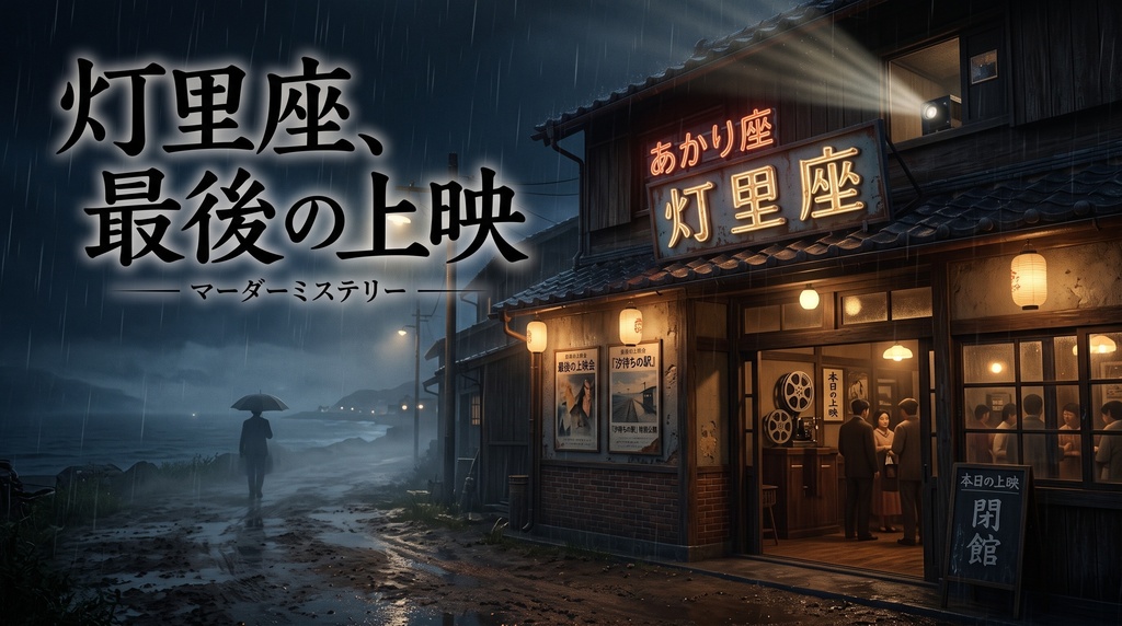 【無料β版】灯里座、最後の上映|4人用・GM不要・約60分のマーダーミステリー