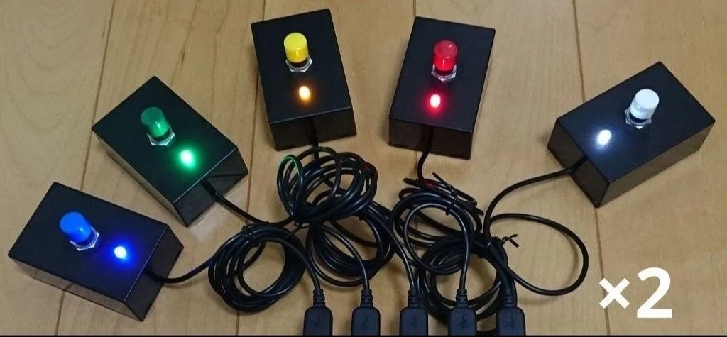 【エンチャン機能搭載】早押し機R-CubePPB 6 Dual カラフルセット エンチャン機能搭載】早押し機R-CubePPB 6 Dual あかあかセット