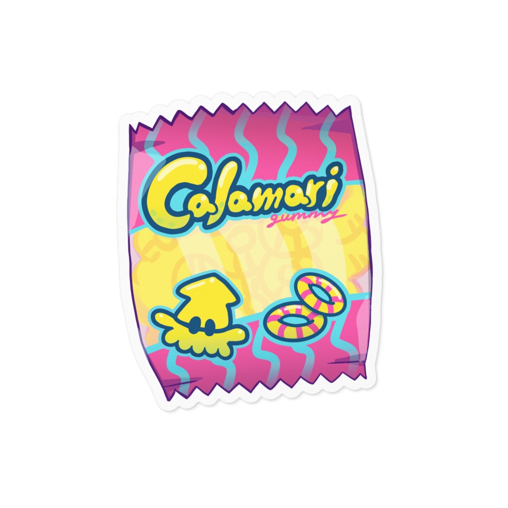 Calamari gummy ステッカー