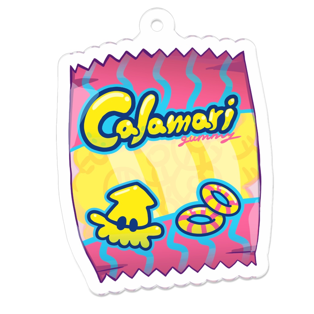 Calamari gummy アクリルキーホルダー