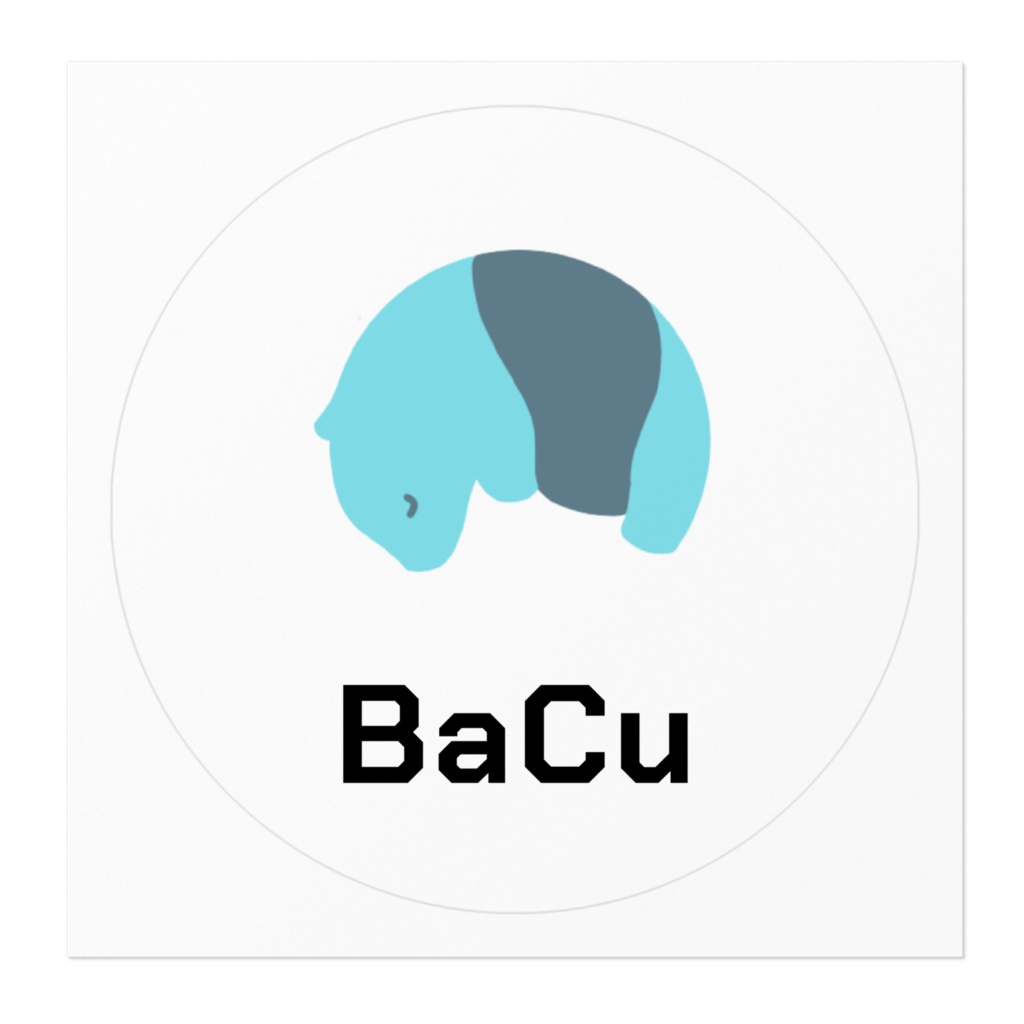 BaCuロゴステッカー