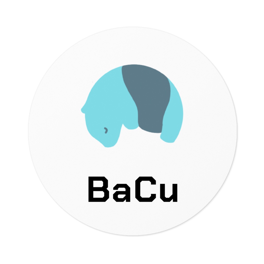 BaCuロゴステッカー