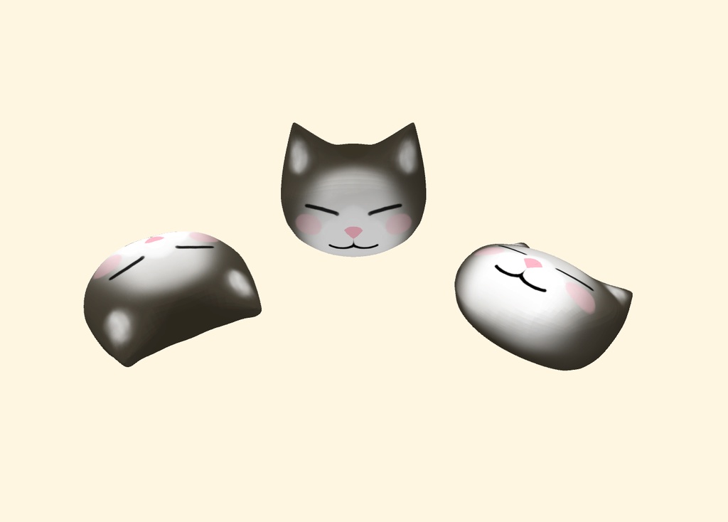 ニャンニャン猫クッション