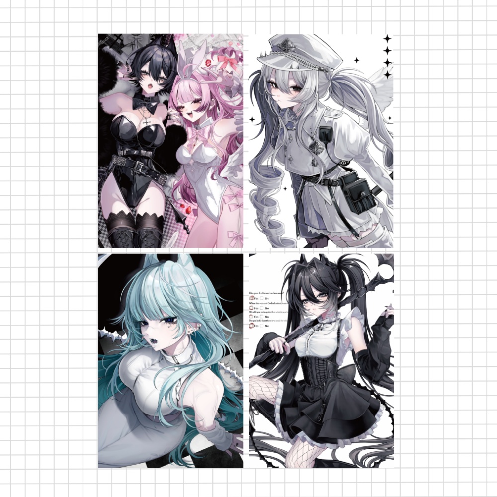 『Necropolis』ポストカード4種類