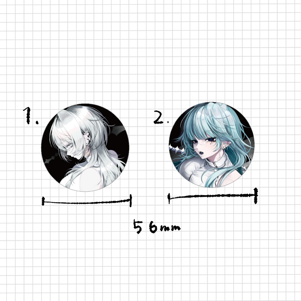 『Necropolis』缶バッジ