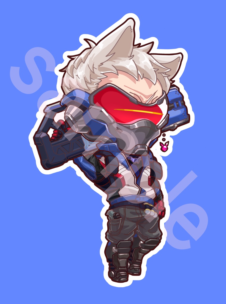 ソルジャー76　アクリルキーホルダー