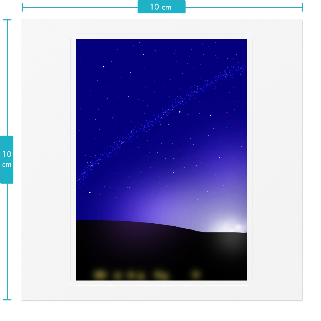 夜明け前ステッカー