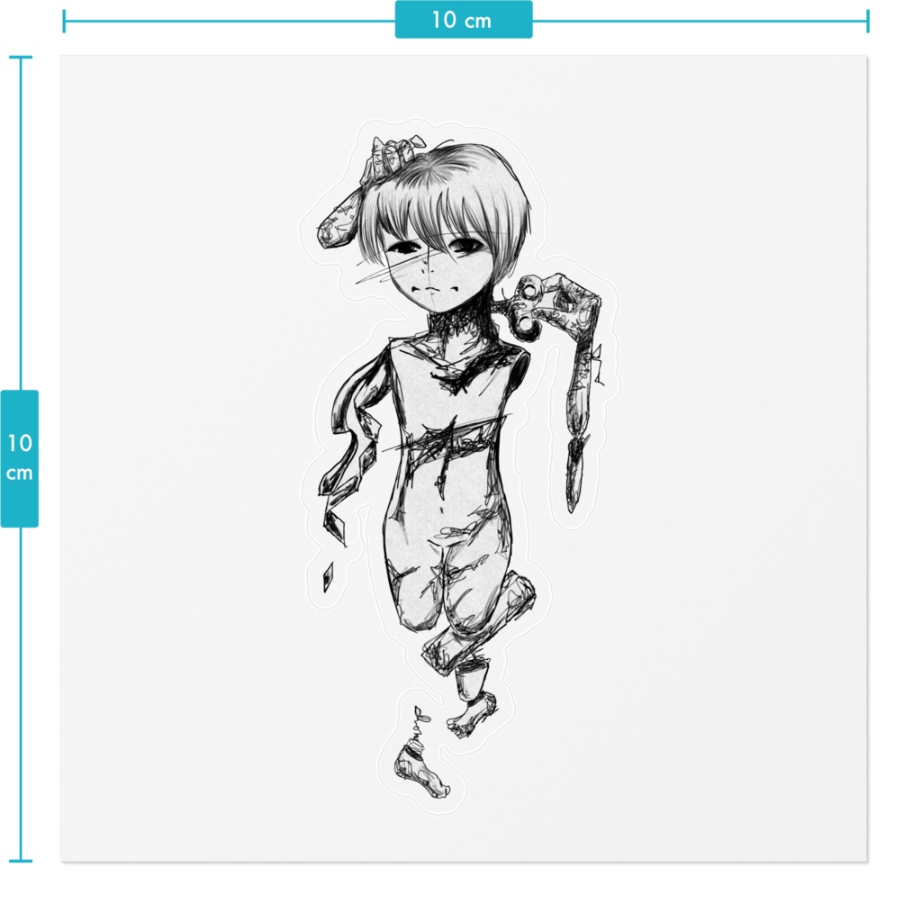 独立したい女の子 ステッカー