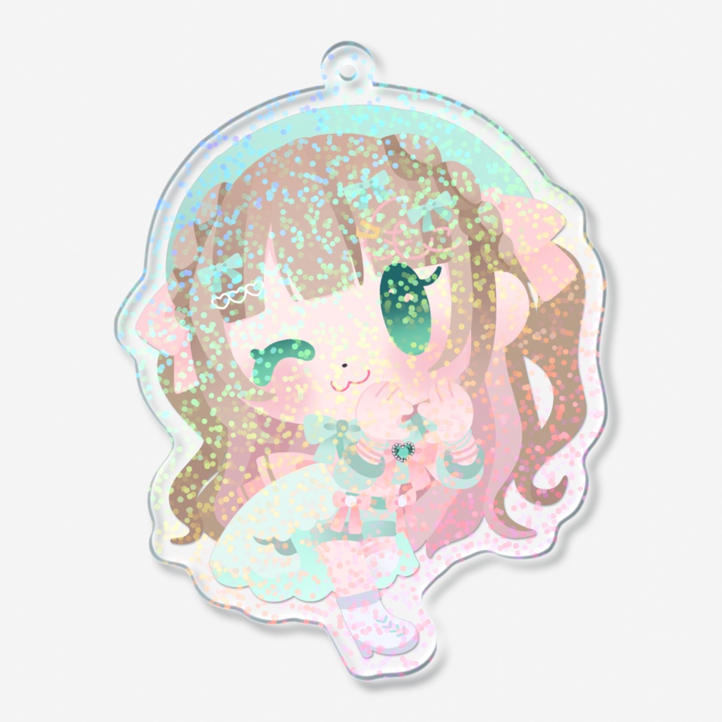 【オーロラアクリルキーホルダー】千愛ももこ３Dお披露目配信記念グッズ