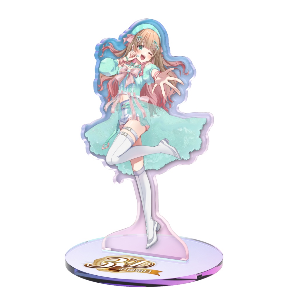 【オーロラアクリルスタンド】千愛ももこ３Dお披露目配信記念グッズ