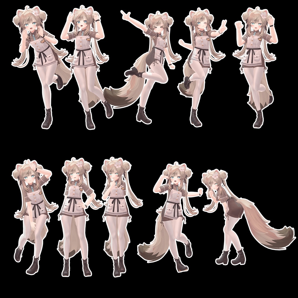 【無料】ポーズ集 Puruding POSE SET Vol 1