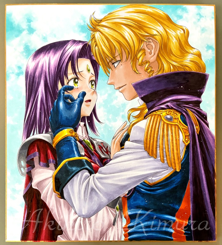 リクエスト式 描き下ろし色紙