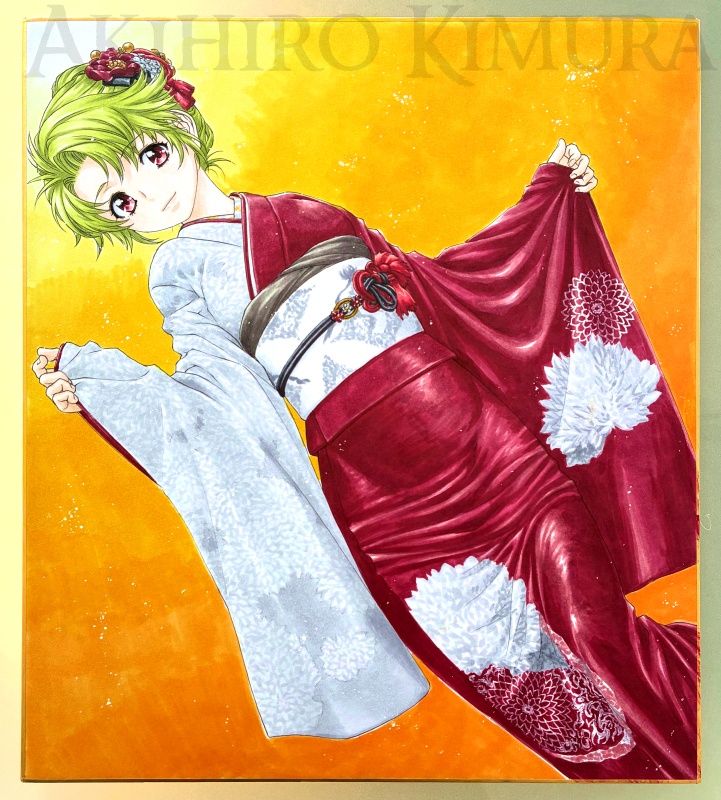 リクエスト式 描き下ろし色紙