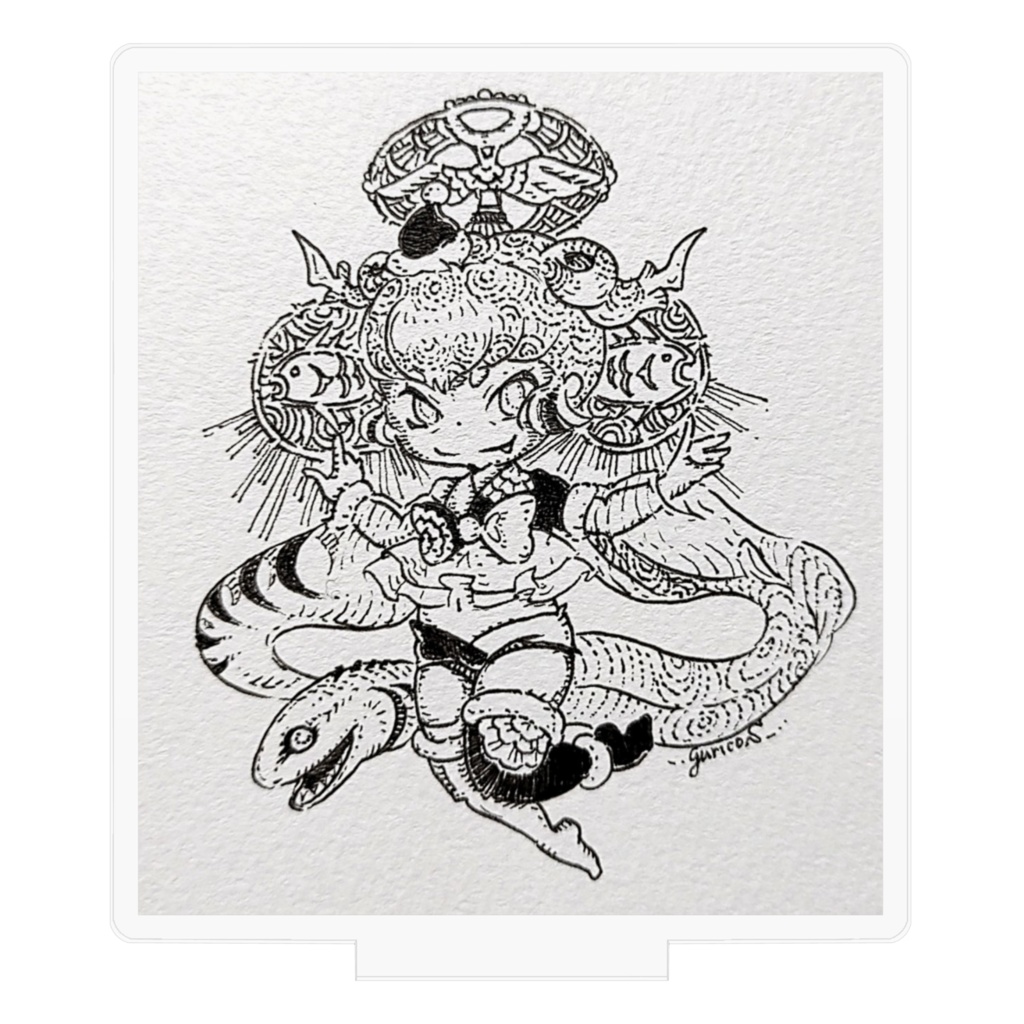 擬人化深海生物ラブカちゃん。