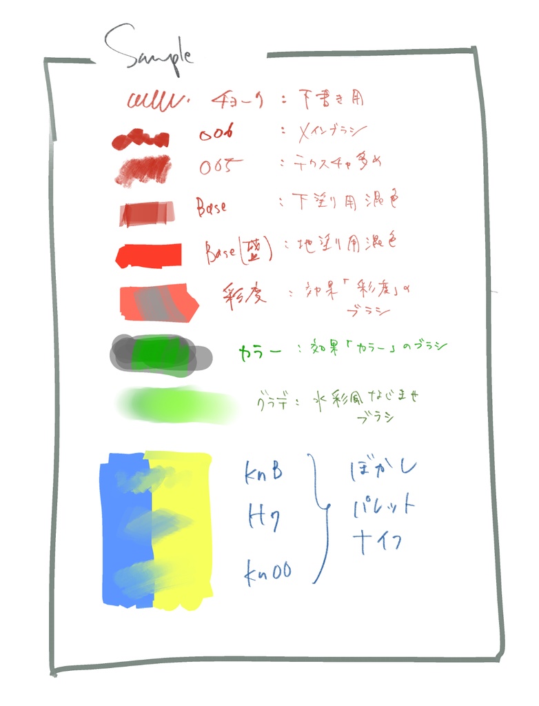 【【CLIP STUDIO/油彩ブラシセット】】Painter's_toolkit_itodome+H7