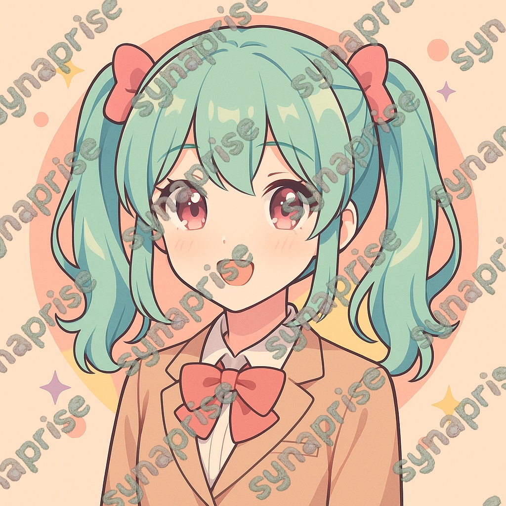 単品ツインテールアイドルアイコン<ミント>