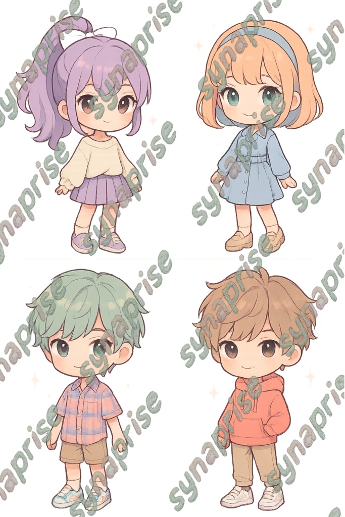 アイドルアイコンイラスト素材<透過>