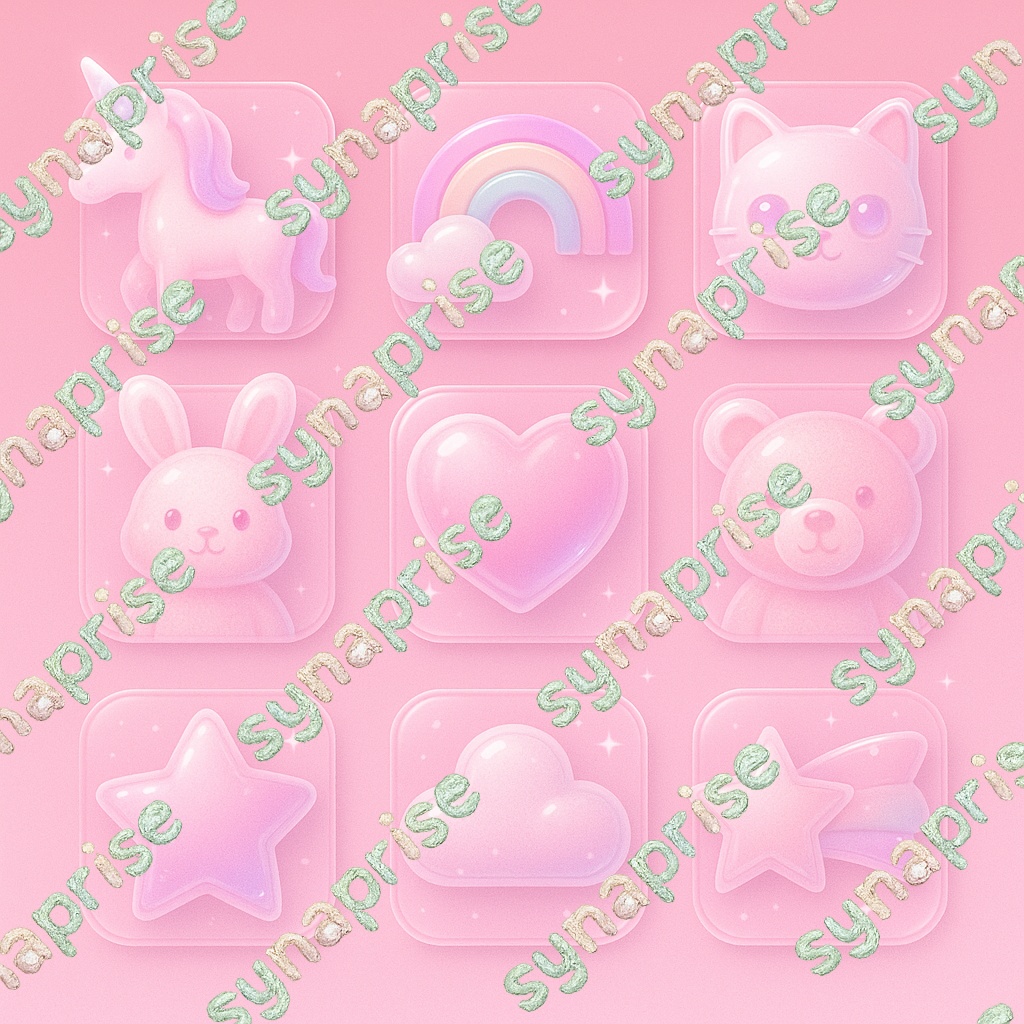 ゆめかわアイコン9種類セット