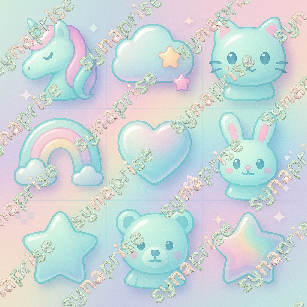 ゆめかわアイコン9種類セット