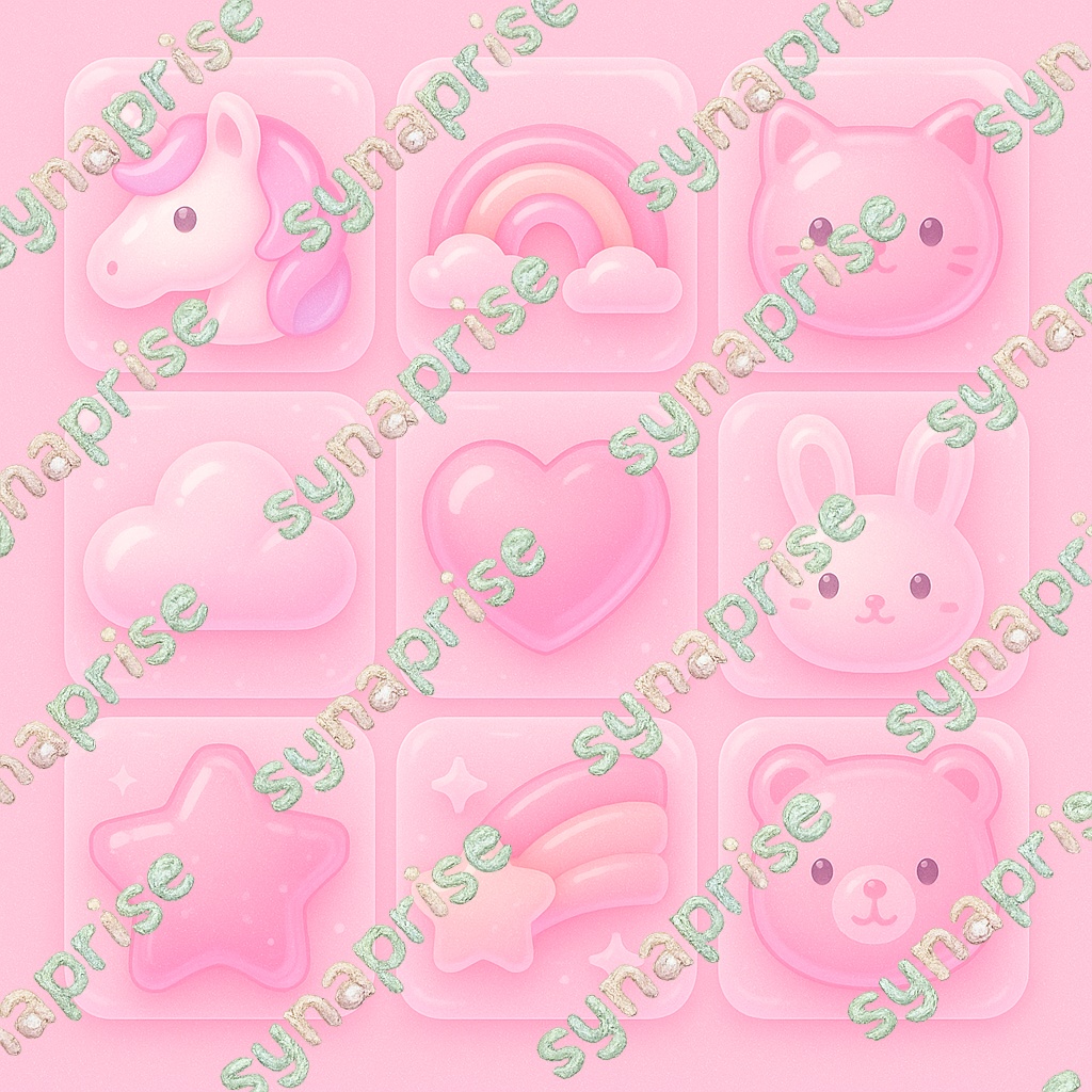 ゆめかわアイコン9種類セット