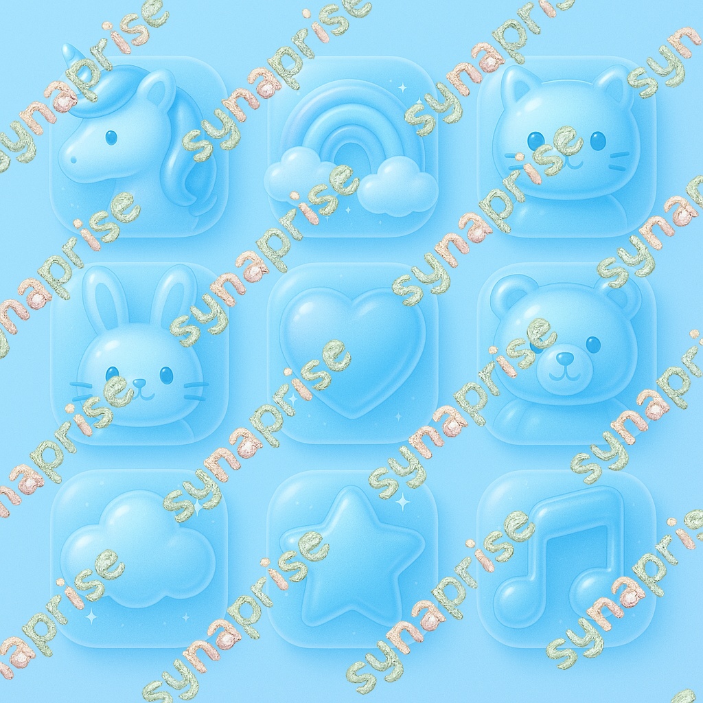 ゆめかわアイコン9種類セット